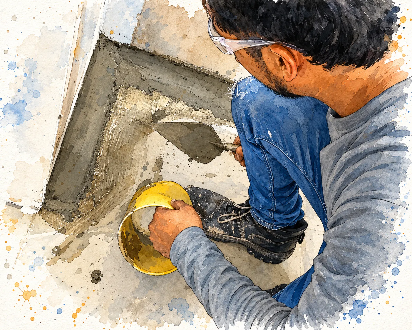 Acuarela del proyecto remodelación de clínica con nuevos cerramientos y acabados
