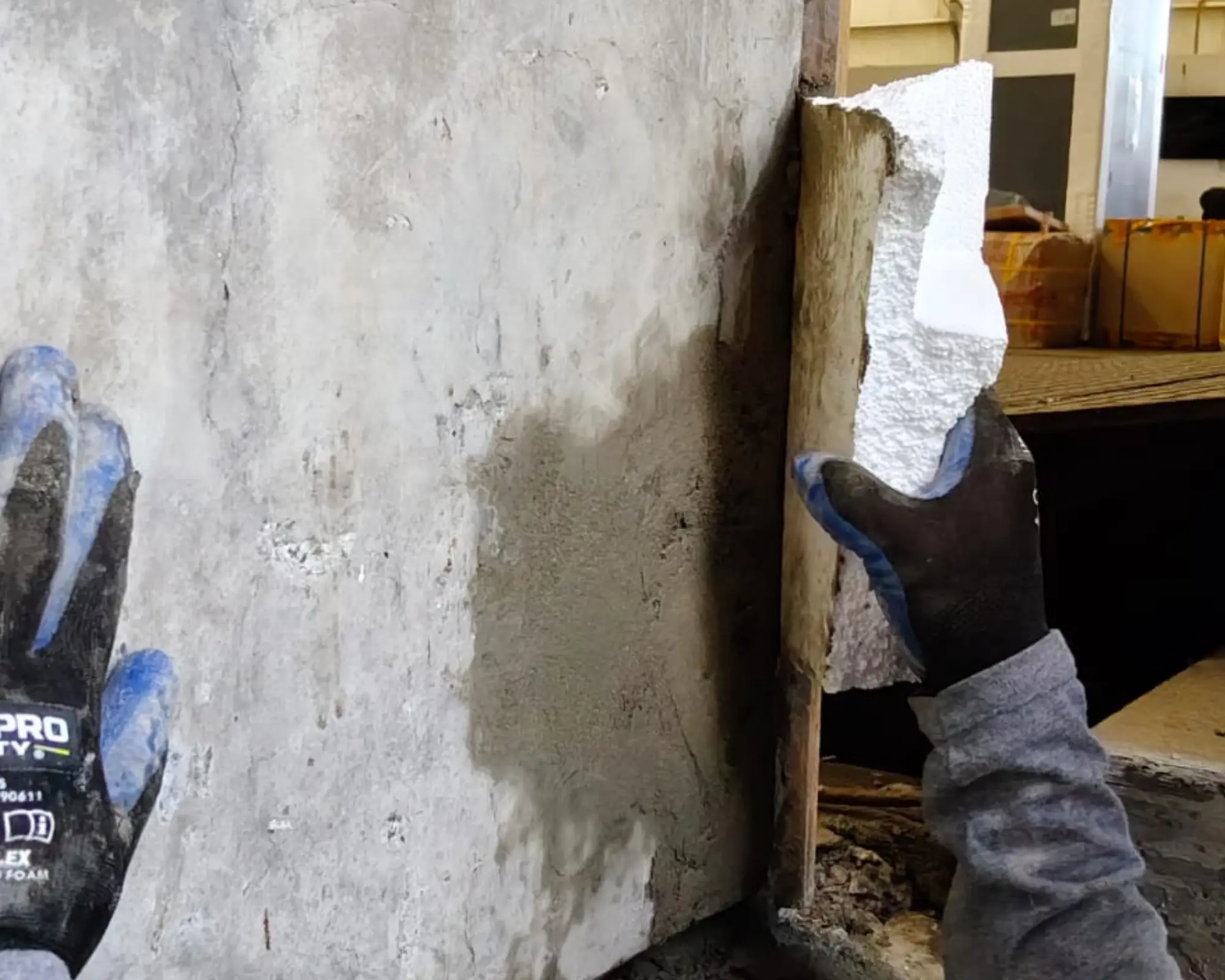 Segundo registro fotográfico del proyecto reparación de muros en muelles de carga